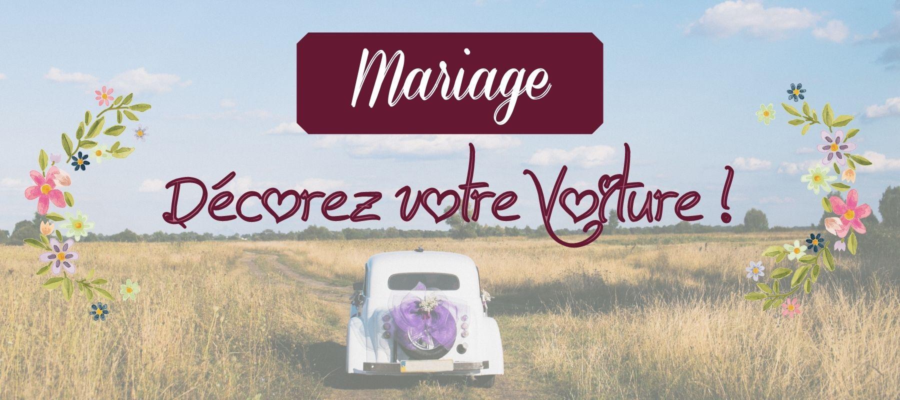 comment faire décor voiture mariage