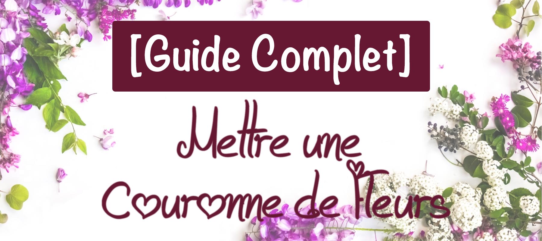 comment mettre une couronne de fleurs