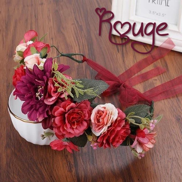 Couronne de Fleurs Rouge
