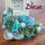 Couronne de Fleurs Bleue