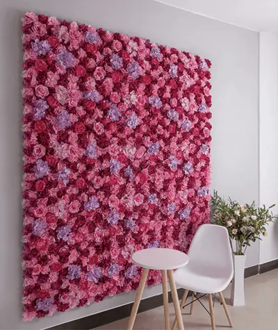 Mur de Fleurs Romantique