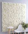 Mur de Fleurs Blanc Crème