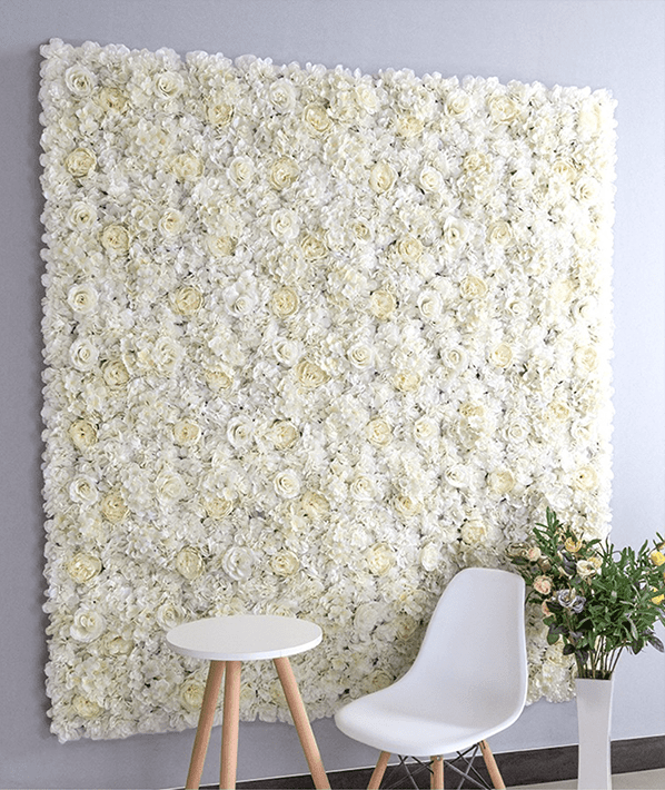 Mur de Fleurs   Blanc Crème