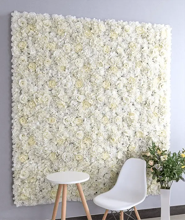 Mur de Fleurs   Blanc Crème