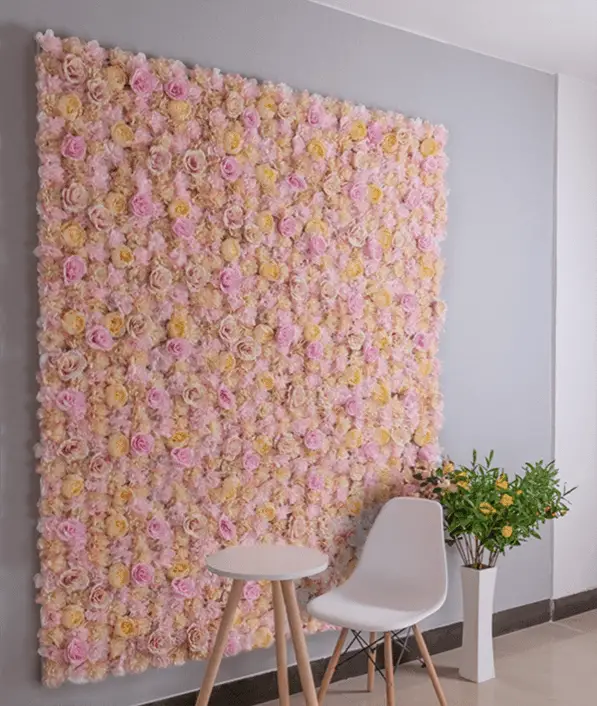 Mur de Fleurs Composition de Rose