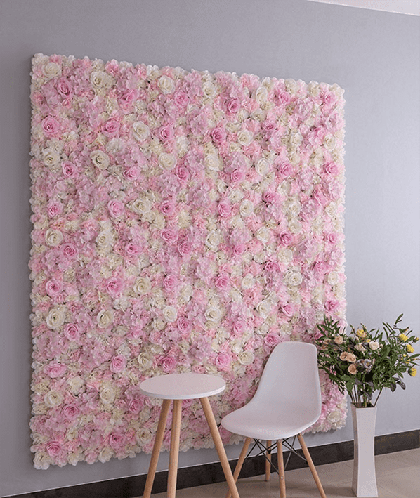 Mur de Fleurs   Rose Dragée