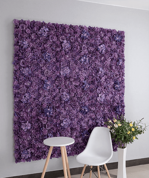 Mur de Fleurs   Violette Profonde