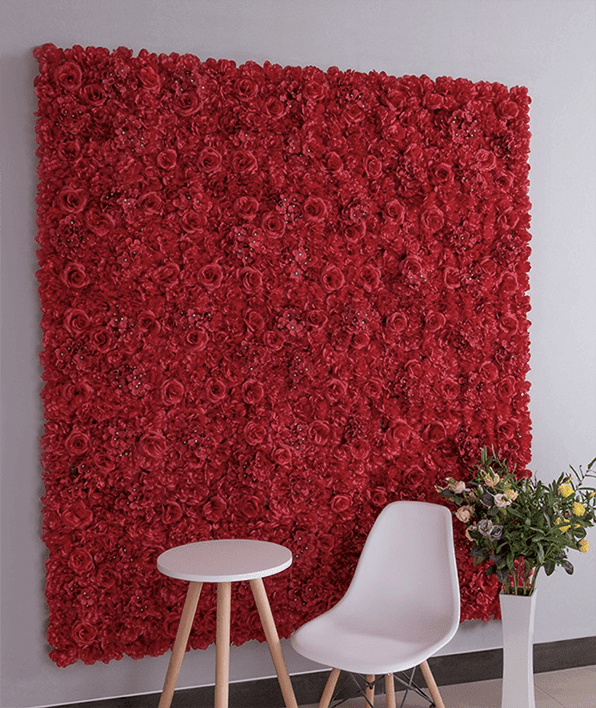 Mur de Fleurs   Rouge Passion