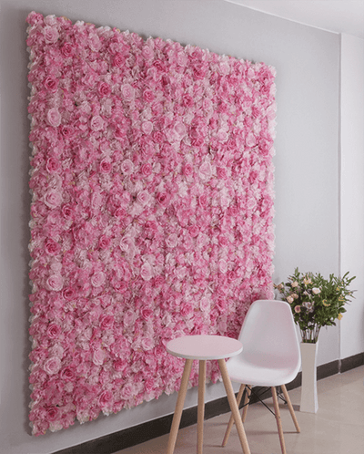 Mur de Fleurs Rose Bonbon