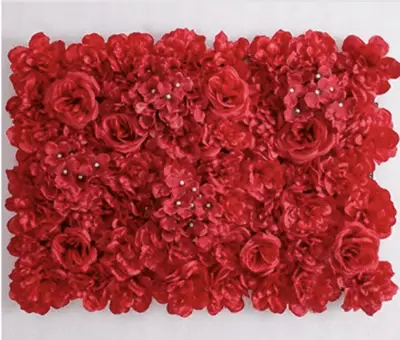 Mur de Fleurs Rouge Passion
