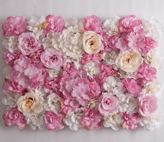Mur de Fleurs   Composition de Roses Rose