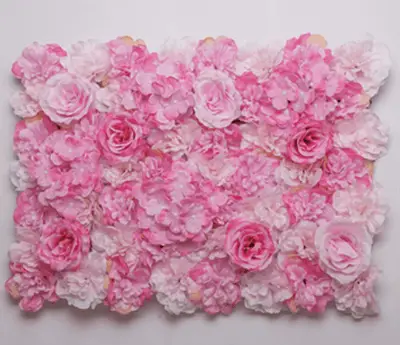Mur de Fleurs Rose Bonbon
