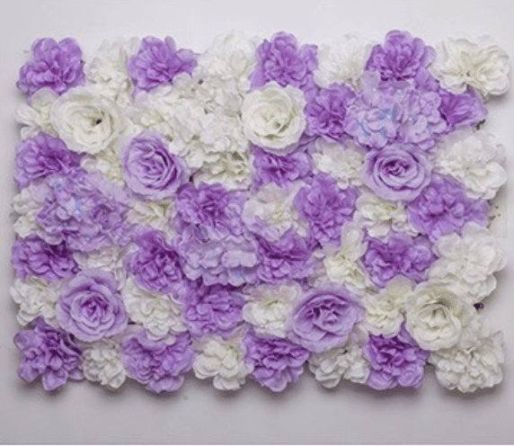 Mur de Fleurs   Violette et Blanche