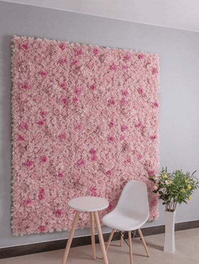 Mur de Fleurs Rose Poudré