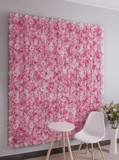 Mur de Fleurs Rose Bonbon