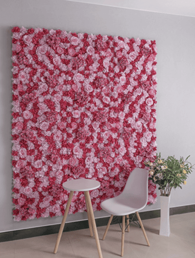 Mur de Fleurs Amour Passionnel