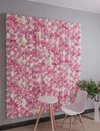 Mur de Fleurs Rose et Blanche