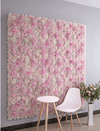 Mur de Fleurs Rose Dragée