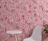 Mur de Fleurs Rose Poudré
