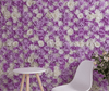 Mur de Fleurs Violette et Blanche