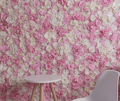 Mur de Fleurs Beauté Rose