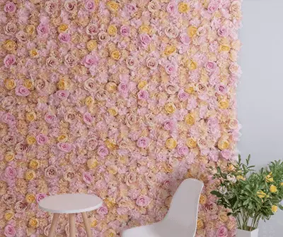 Mur de Fleurs Composition de Rose