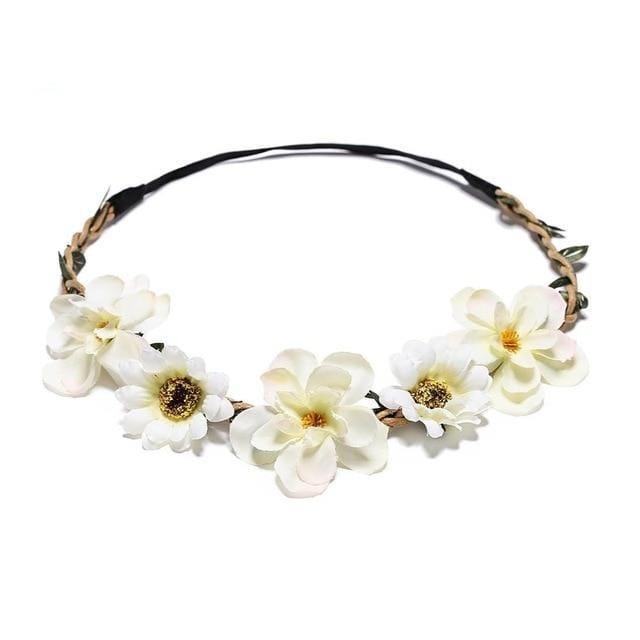 Couronne De Fleurs Blanches Communion