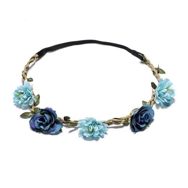 Couronne De Fleurs Enfant Mariage Bleu