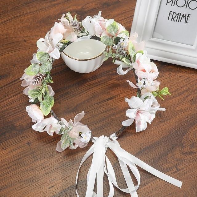 Couronne De Fleurs Pour Petite Fille D'Honneur