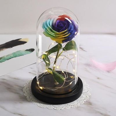 rose eternelle multicolore